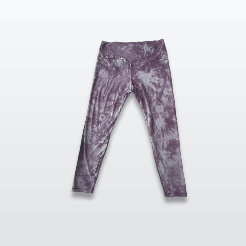 Purple Artistic Swirl Leggings